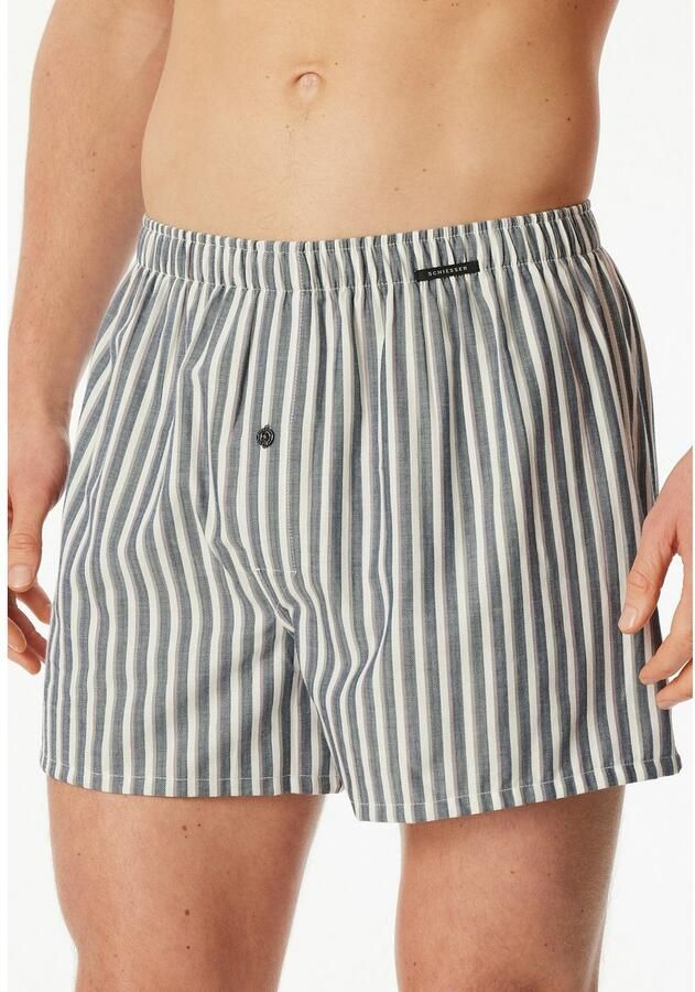 Schiesser Boxershort met elastische band in een set van 2 stuks