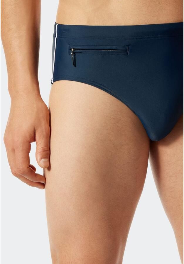 Schiesser Zwembroek Nautical Casual met extra platte ritszak - Foto 2