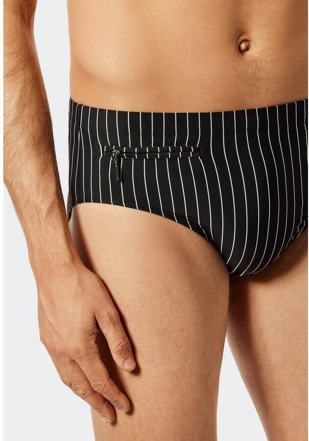 Schiesser Zwembroek Nautical Casual met witte strepen - Foto 2