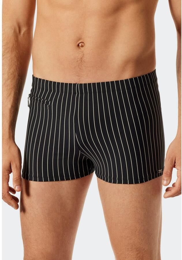 Schiesser Zwemshort Nautical Casual Binnenslip kleine zak met ritssluiting gestreept - Foto 2