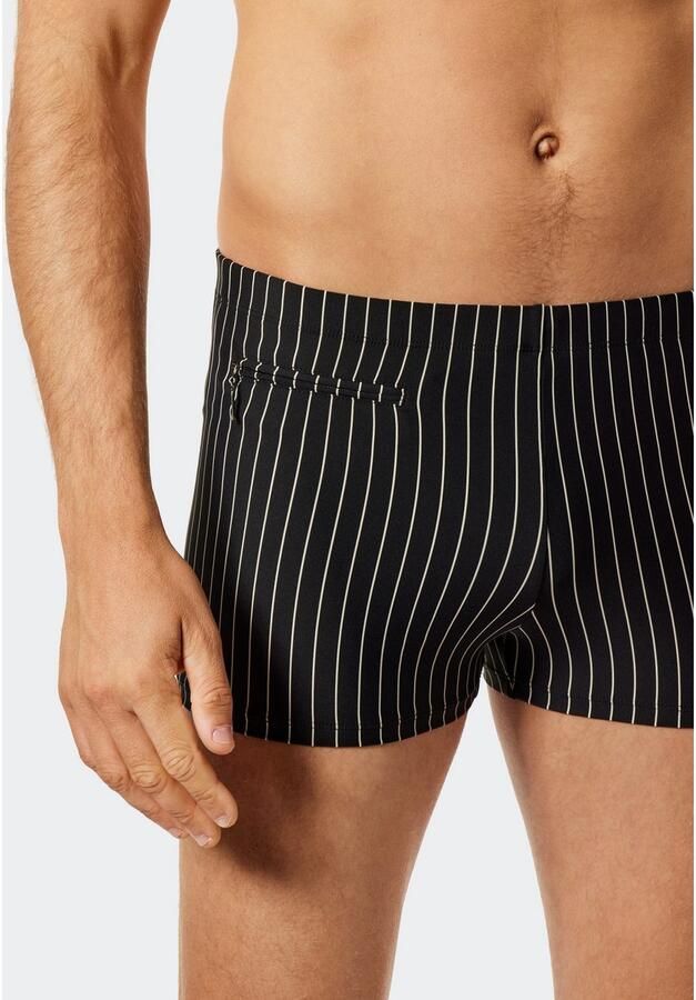 Schiesser Zwemshort Nautical Casual Binnenslip kleine zak met ritssluiting gestreept - Foto 4