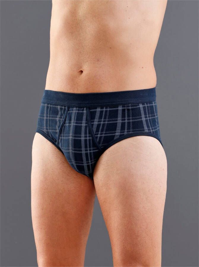 Schiesser Slip Original Classics met contrasterend ruitpatroon (2 stuks Set van 2)