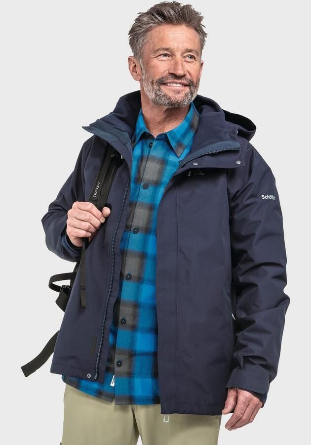 Schöffel Functioneel 3-in-1-jack 3in1 Jacket Style Okere MNS Waterdicht winddicht ademend overgangsjas (2 stuks) - Foto 11