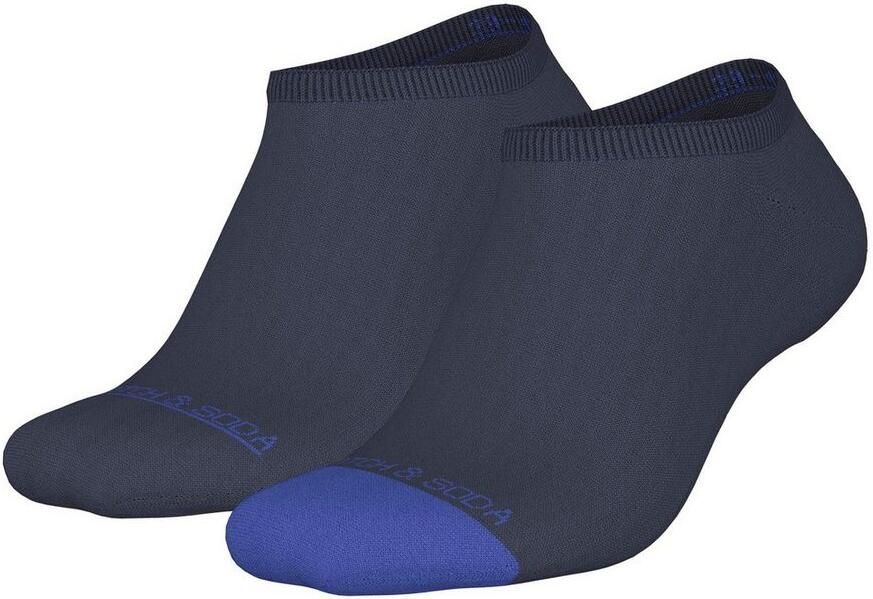 Scotch & Soda Shrunk Sneakersokken met ingebreid opschrift (2 paar Set van 2)