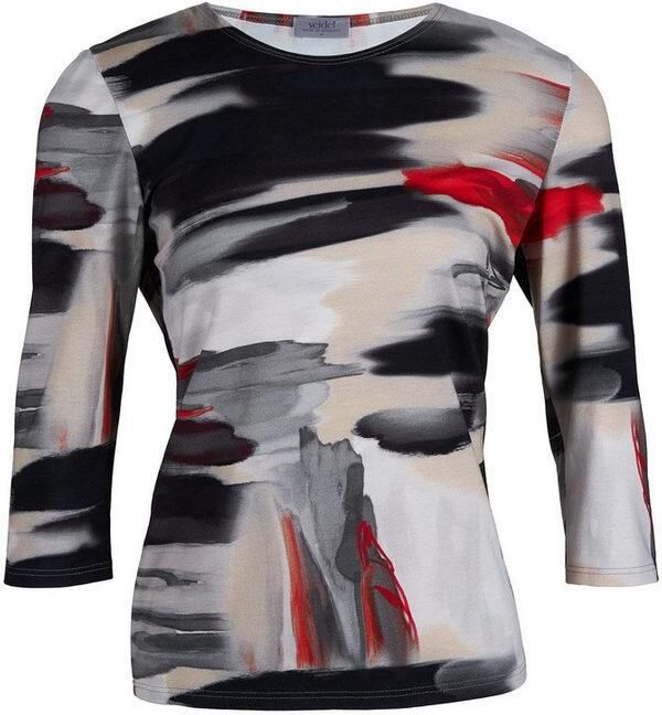Seidel Moden Shirt met 3 4 mouwen met grafisch patroon made in ger y - Foto 3