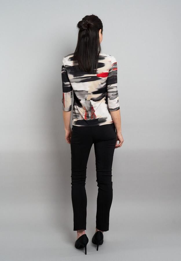 Seidel Moden Shirt met 3 4 mouwen met grafisch patroon made in ger y - Foto 2