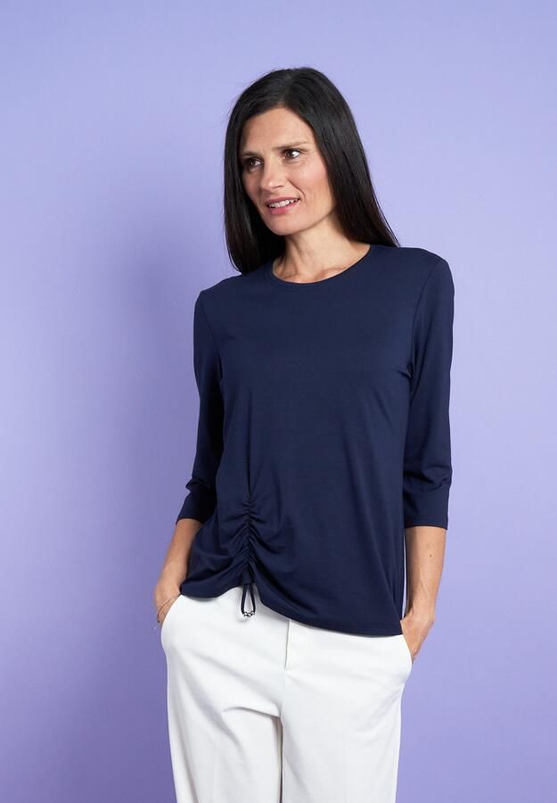 Seidel Moden Shirt met 3 4 mouwen met rimpeldetail voor made in ger y - Foto 4