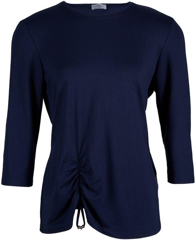 Seidel Moden Shirt met 3 4 mouwen met rimpeldetail voor made in ger y