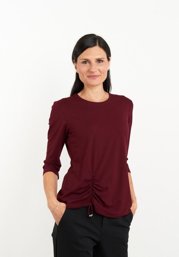 Seidel Moden Shirt met 3 4 mouwen met rimpeldetail voor made in ger y - Foto 5