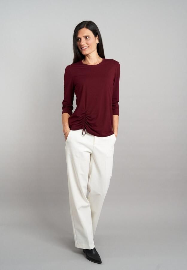 Seidel Moden Shirt met 3 4 mouwen met rimpeldetail voor made in ger y - Foto 3