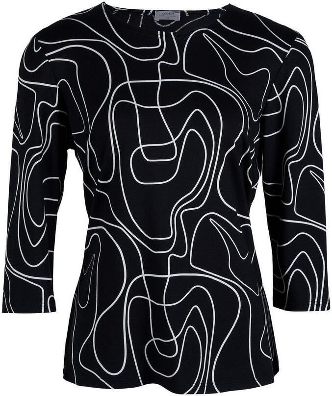 Seidel Moden Shirt met 3 4 mouwen Zomershirt met grafisch patroon -MADE IN GER Y - Foto 2