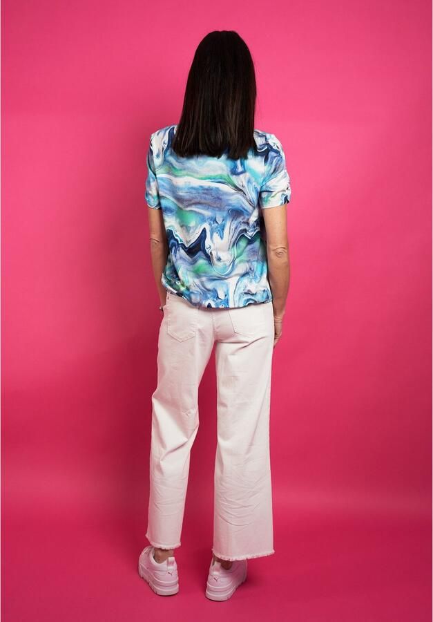 Seidel Moden Shirt met korte mouwen met all-over print made in ger y