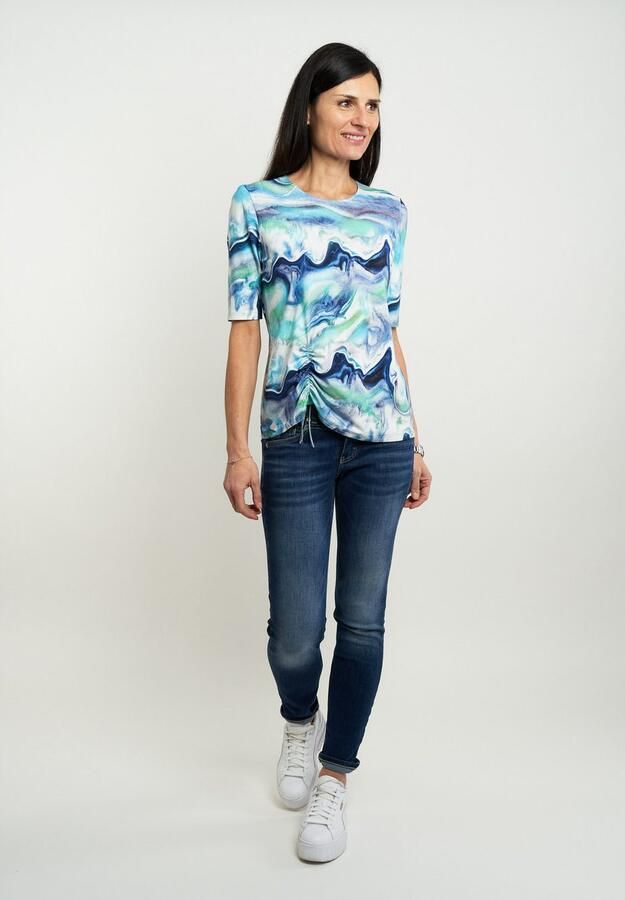 Seidel Moden Shirt met korte mouwen met all-over print made in ger y