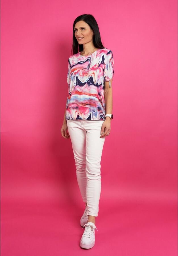 Seidel Moden Shirt met korte mouwen met all-over print made in ger y