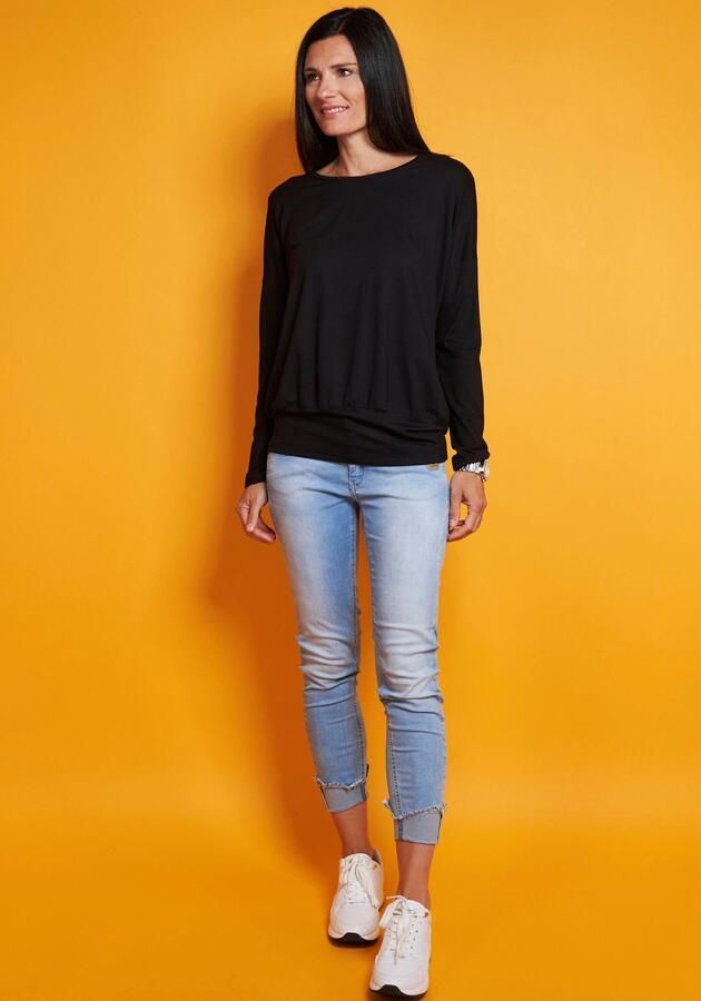 Seidel Moden Shirt met lange mouwen met brede elastische tailleband made in germany - Foto 3