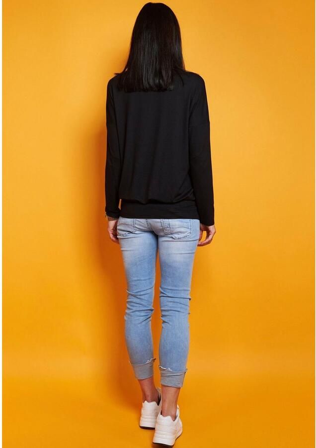 Seidel Moden Shirt met lange mouwen met brede elastische tailleband made in germany - Foto 2