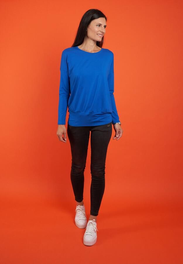 Seidel Moden Shirt met lange mouwen met brede elastische tailleband made in germany - Foto 3