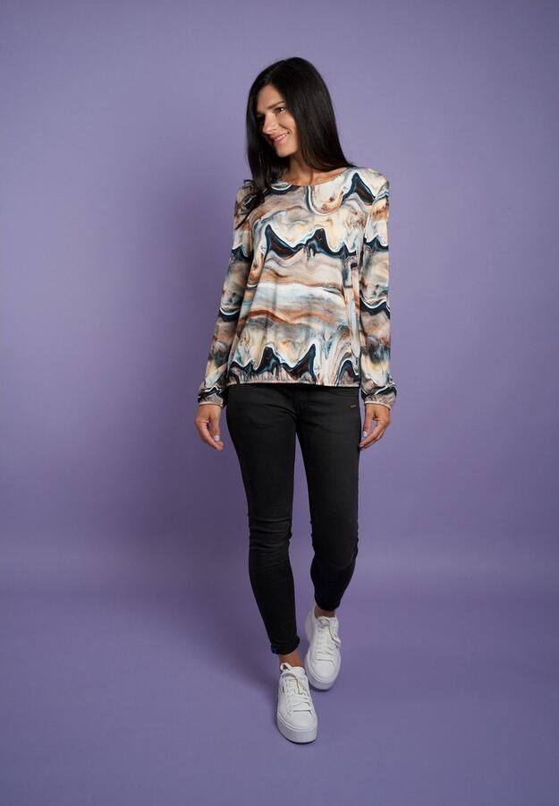 Seidel Moden Shirt met lange mouwen met grafisch patroon made in germany - Foto 2