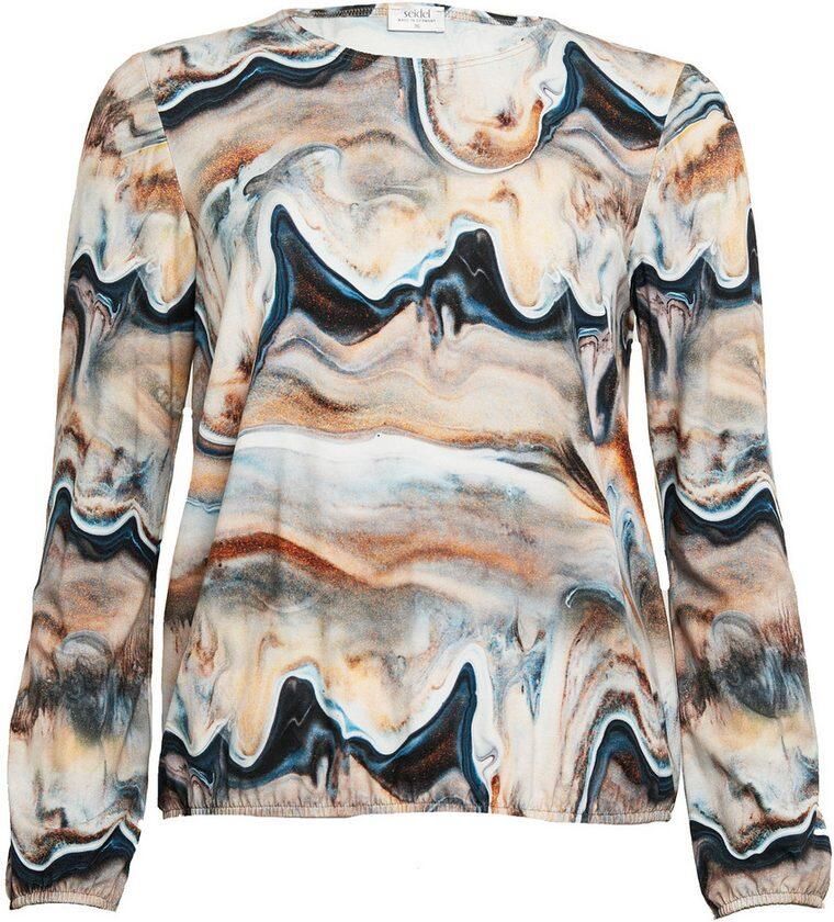 Seidel Moden Shirt met lange mouwen met grafisch patroon made in germany