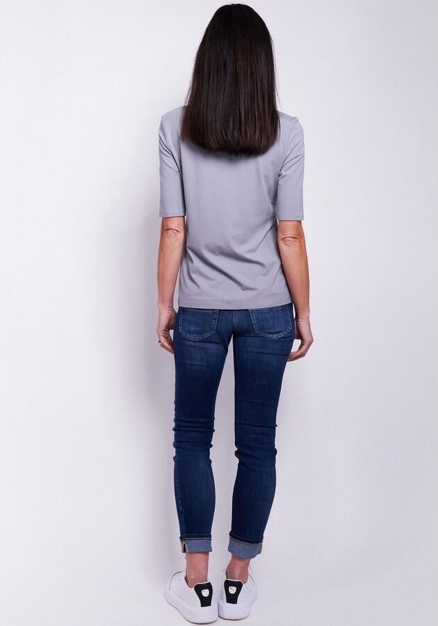 Seidel Moden Shirt met staande kraag in heuplengte made in germany