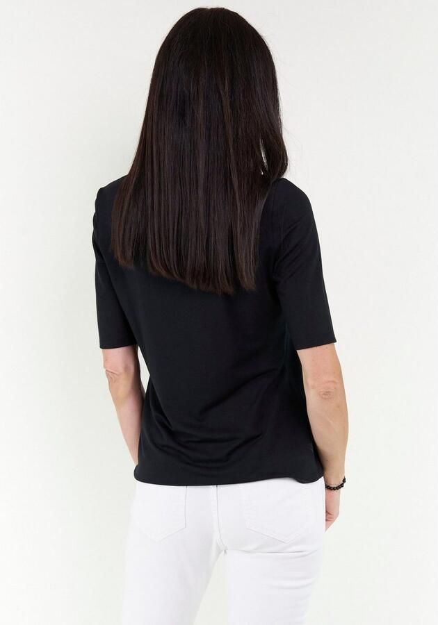 Seidel Moden Shirt met V-hals met halve mouwen van zacht materiaal made in germany - Foto 2