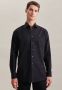 Seidensticker business overhemd Regular wide spread boord normale fit zwart katoen - Thumbnail 2