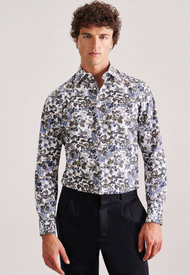 Seidensticker Slim fit zakelijk overhemd met bloemenmotief model 'New Kent'
