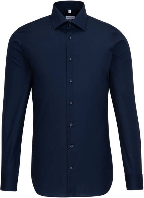 Heren Kleding voor voor Overhemden voor Nette overhemden Seidensticker Businessoverhemd X-slim X-slim Lange Mouwen in het Blauw voor heren 