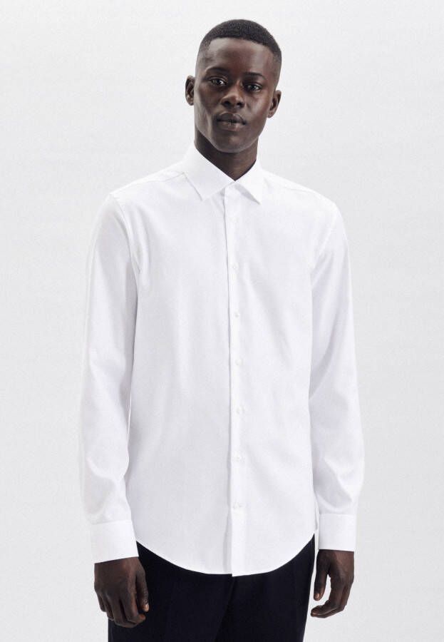 Seidensticker Super SF Slim fit zakelijk overhemd met sportmanchetten model 'Light Kent'