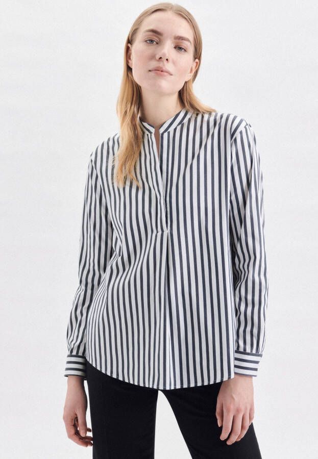 Seidensticker Klassieke blouse Zwarte roos Tuniek strepen