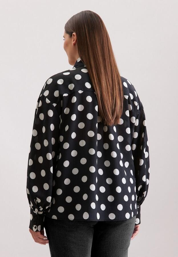 Seidensticker Blouse met ruches Zwarte roos - Foto 6