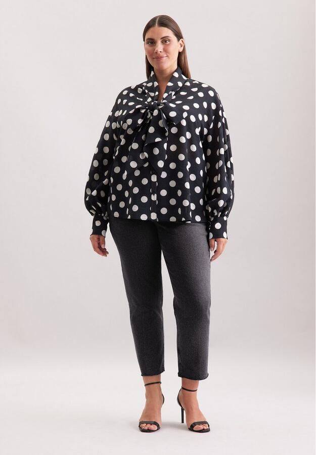 Seidensticker Blouse met ruches Zwarte roos - Foto 5