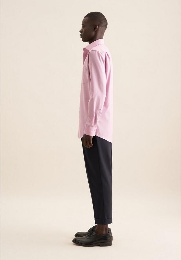 Seidensticker Businessoverhemd Regular 1 1 Kent kraag structuur - Foto 6