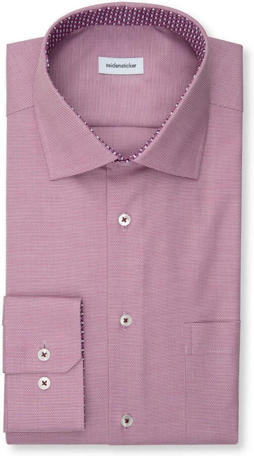 Seidensticker Businessoverhemd Regular 1 1 Kent kraag structuur - Foto 8