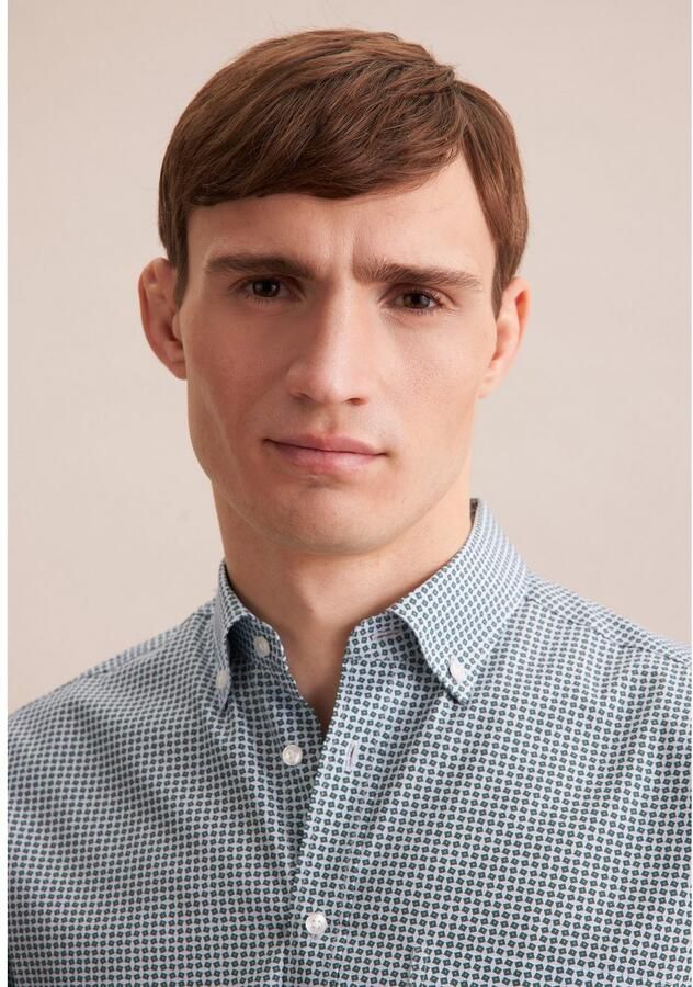 Seidensticker Businessoverhemd Regular 1 2 Button-down kraag print - Foto 2