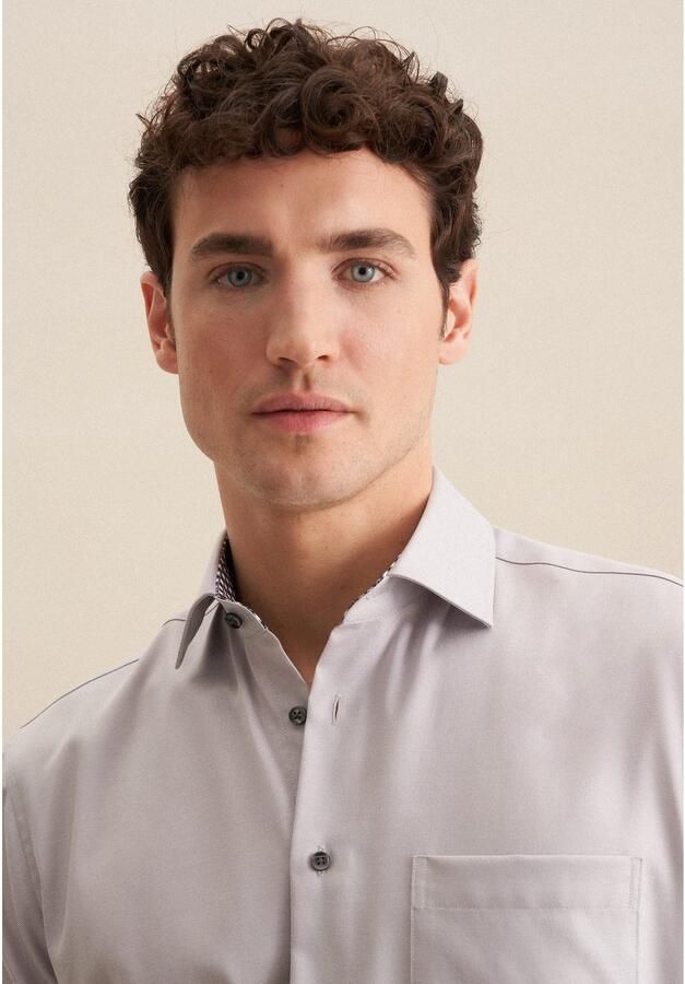 Seidensticker Businessoverhemd Regular 1 2 Kent kraag effen - Foto 3