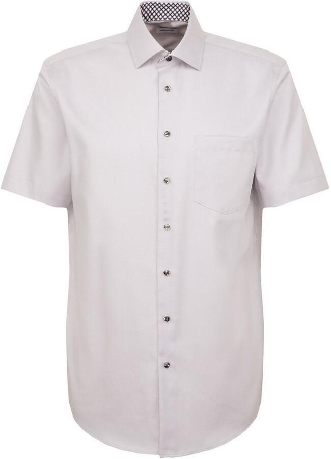 Seidensticker Businessoverhemd Regular 1 2 Kent kraag effen
