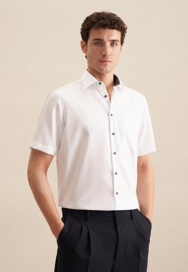 Seidensticker Businessoverhemd Regular 1 2 Kent kraag effen - Foto 9