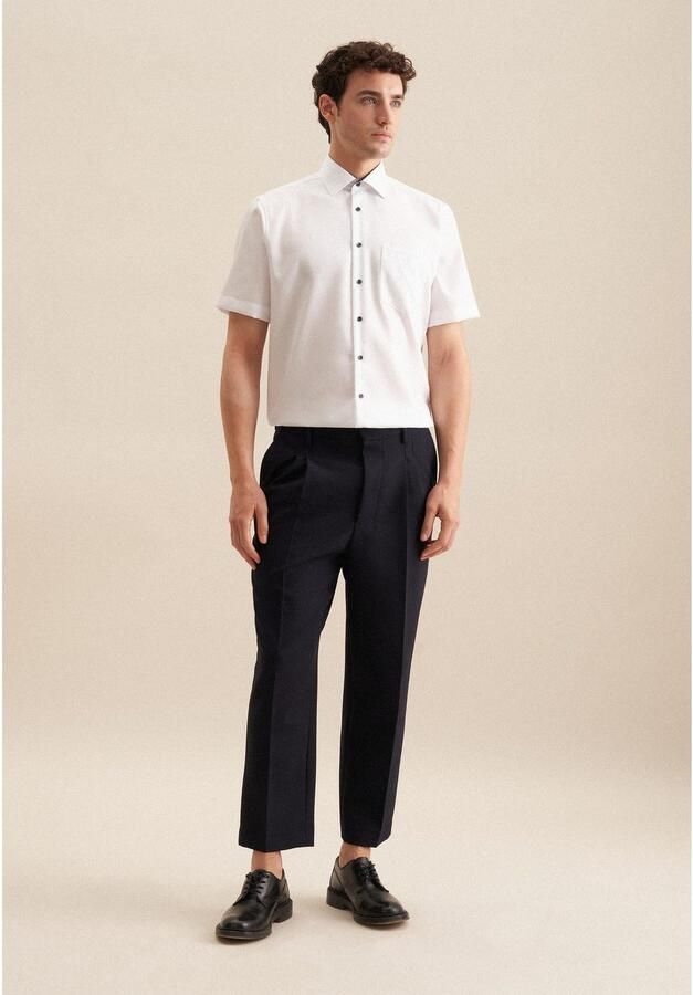 Seidensticker Businessoverhemd Regular 1 2 Kent kraag effen - Foto 6