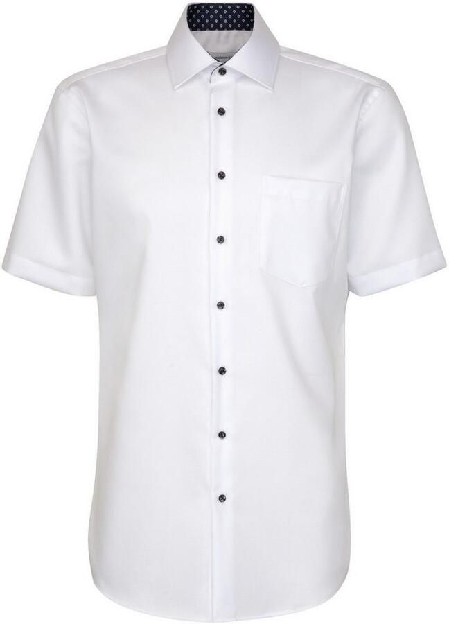 Seidensticker Businessoverhemd Regular 1 2 Kent kraag effen