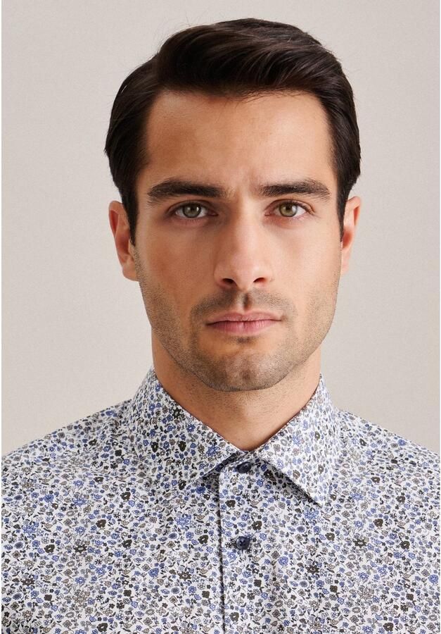 Seidensticker Businessoverhemd Regular korte mouwen kentkraag print - Foto 4