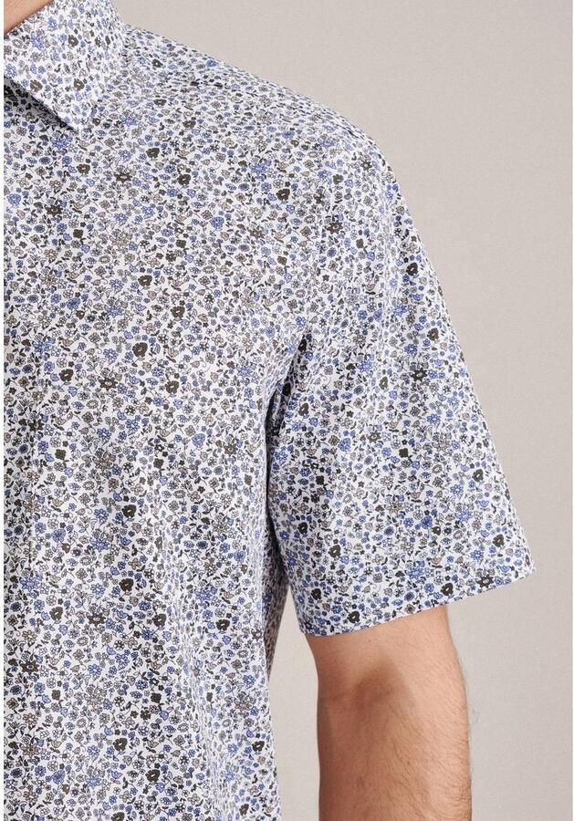 Seidensticker Businessoverhemd Regular korte mouwen kentkraag print - Foto 2