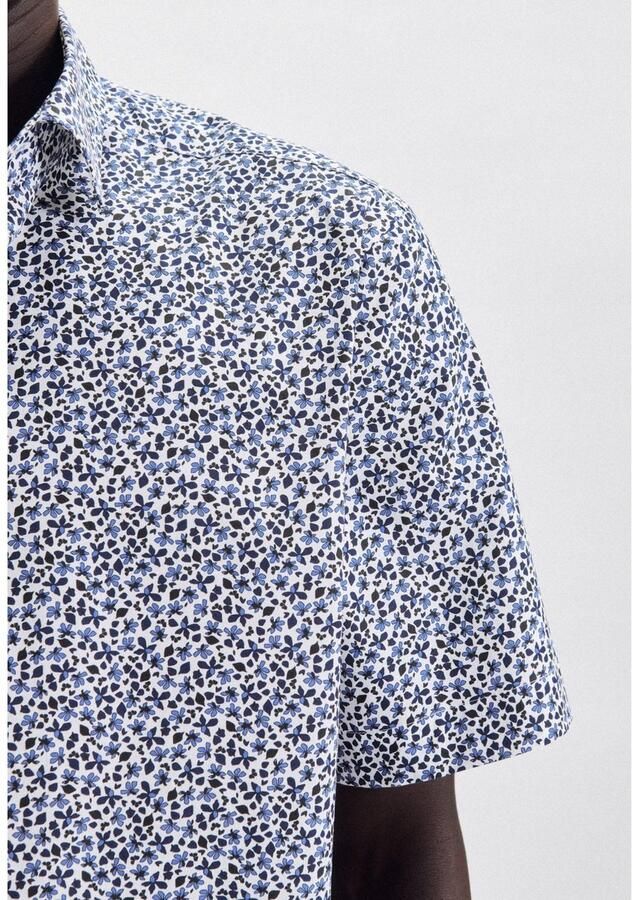 Seidensticker Businessoverhemd Regular korte mouwen kentkraag print - Foto 2