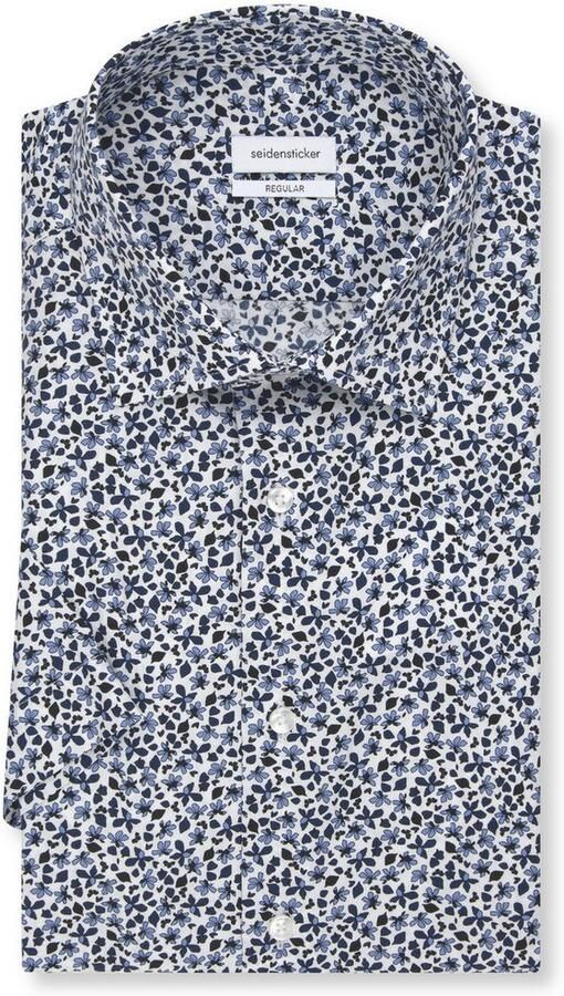 Seidensticker Businessoverhemd Regular korte mouwen kentkraag print - Foto 7