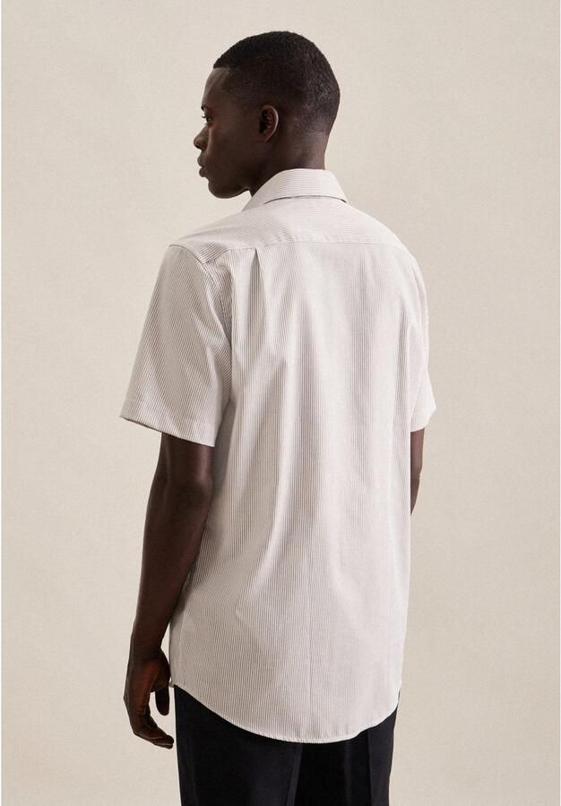 Seidensticker Businessoverhemd Regular korte mouwen kentkraag strepen - Foto 5