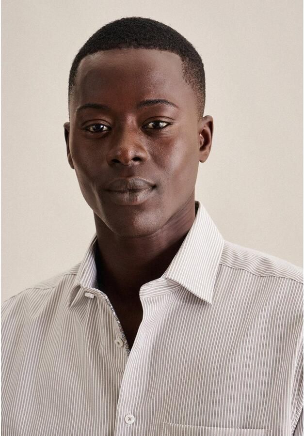 Seidensticker Businessoverhemd Regular korte mouwen kentkraag strepen - Foto 2