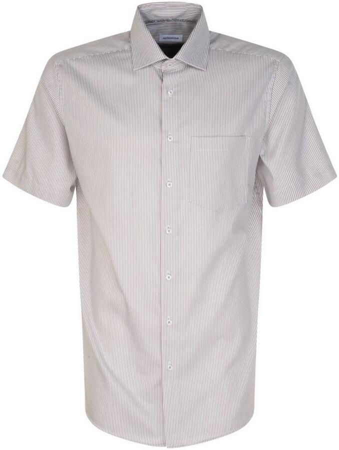 Seidensticker Businessoverhemd Regular korte mouwen kentkraag strepen