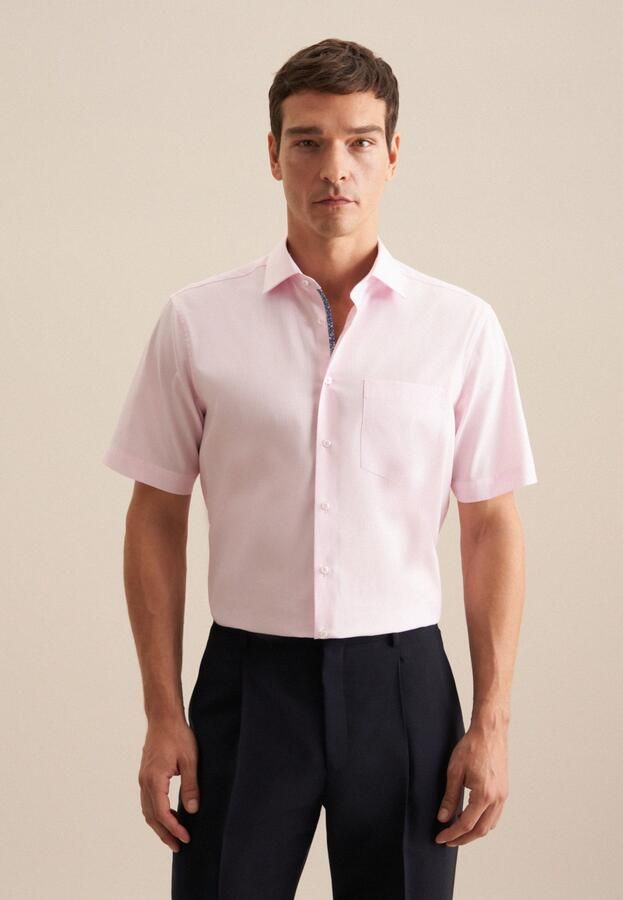 Seidensticker Businessoverhemd Regular korte mouwen kentkraag uni - Foto 7