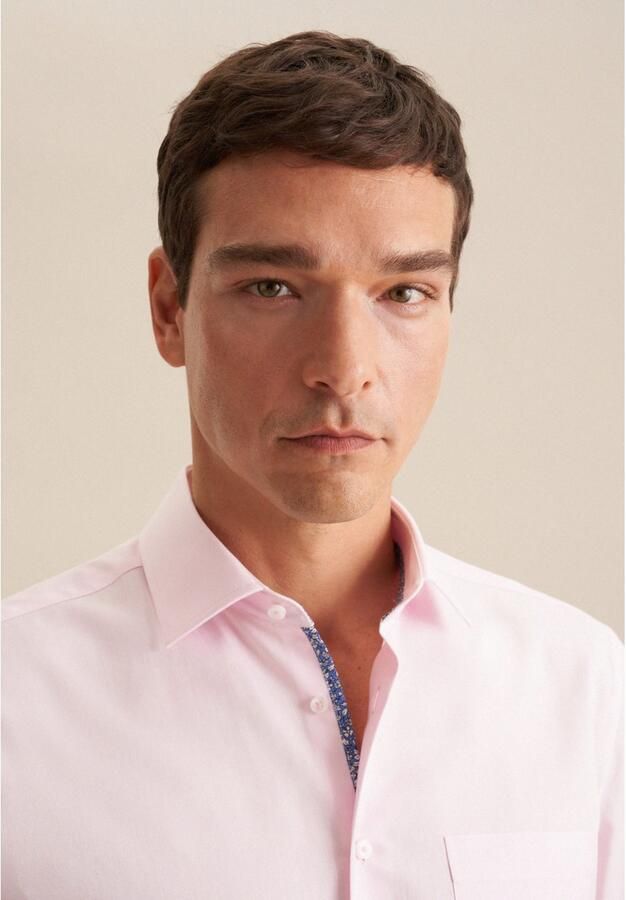 Seidensticker Businessoverhemd Regular korte mouwen kentkraag uni - Foto 5