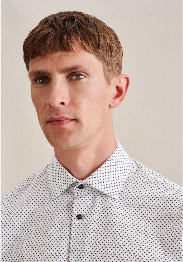 Seidensticker Businessoverhemd Regular lange mouwen kentkraag paisley - Foto 5